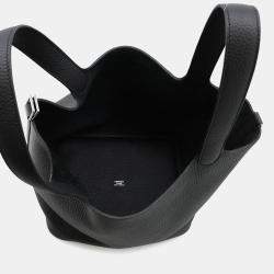 Hermes Picotin Lock Black Taurillon Clemence MM