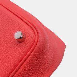 Hermes Picotin Lock 18 Rose Texas Taurillon Clemence Handbag