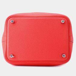 Hermes Picotin Lock 18 Rose Texas Taurillon Clemence Handbag