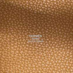 Hermes Picotin Lock 18 Casaque Sesame / Rose Azalee Taurillon Clemence Handbag
