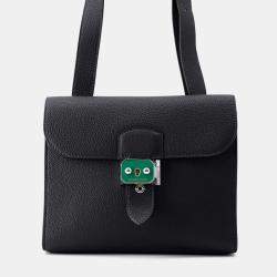  Hermes Sac Adepesh 21 Caban Togo Leather Shoulder Bag