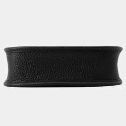  Hermes Evelyne TPM Long Black Taurillon Clemence Shoulder Bag