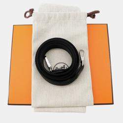  Hermes Evelyne TPM Long Black Taurillon Clemence Shoulder Bag