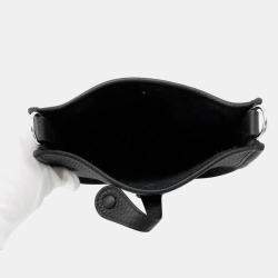  Hermes Evelyne TPM Long Black Taurillon Clemence Shoulder Bag
