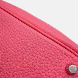 Hermes Picotin Lock 18 Rose Azalee Taurillon Clemence Handbag