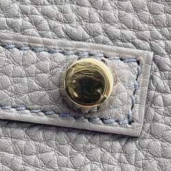 Hermes Birkin Spo 30 Gris Meyer/Pearl Grey Togo Leather Evercolor Tote Bag
