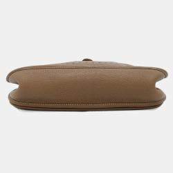 Hermes Evelyne III Etoupe Taurillon Clemence PM Shoulder Bag