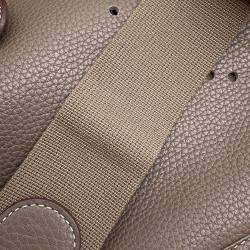 Hermes Evelyne III Etoupe Taurillon Clemence PM Shoulder Bag