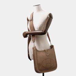 Hermes Evelyne III PM Etoupe Taurillon Clemence Bag