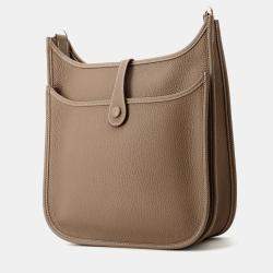Hermes Evelyne III PM Etoupe Taurillon Clemence Bag