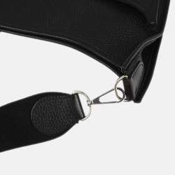 Hermes Black Clemence Brown Taurillon Evelyne II Bag