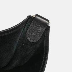 Hermes Black Clemence Brown Taurillon Evelyne II Bag