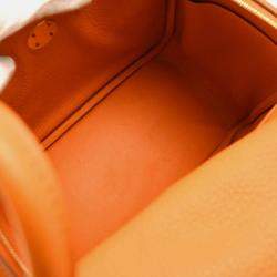 Hermes Lindy 26 Orange Taurillon Clemence Leather Shoulder Bag