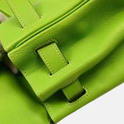 Hermes Apple Green Gulliver Kelly 32 Retourne 2way Handbag