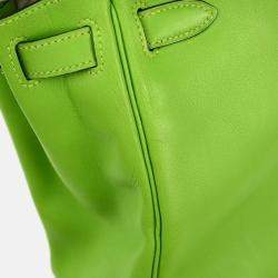 Hermes Apple Green Gulliver Kelly 28 Retourne 2way Handbag