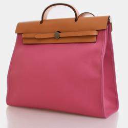 Hermes Rose Pourpre Toile Militaire Herbag Zip 31