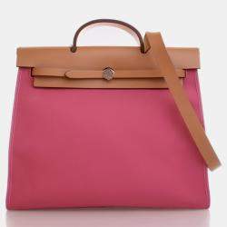 Hermes Rose Pourpre Toile Militaire Herbag Zip 31