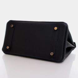 Hermes Birkin 25 Black Togo  Bag
