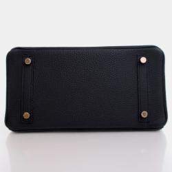 Hermes Birkin 25 Black Togo  Bag