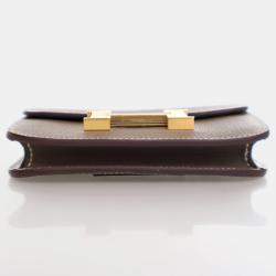 Hermes Constance Slim Etoupe Evercolor Wallet