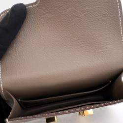 Hermes Constance Slim Etoupe Evercolor Wallet