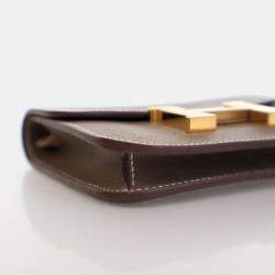 Hermes Constance Slim Etoupe Evercolor Wallet