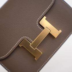 Hermes Constance Slim Etoupe Evercolor Wallet