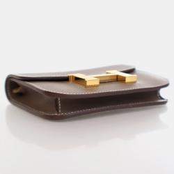 Hermes Constance Slim Etoupe Evercolor Wallet