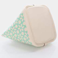 Hermes Daisy Picotin 14 Nata Vert Blanc Swift Lucky Bag