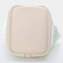 Hermes Daisy Picotin 14 Nata Vert Blanc Swift Lucky Bag