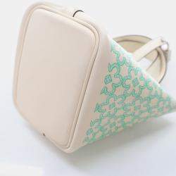 Hermes Daisy Picotin 14 Nata Vert Blanc Swift Lucky Bag