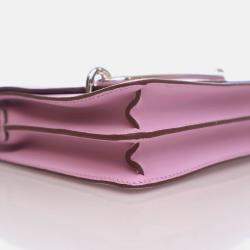 Hermes Roulis 18 Mini Mauve Sylvestre Swift Bag with Strap