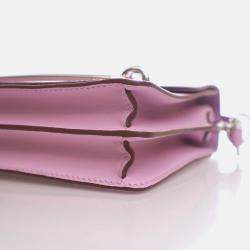 Hermes Roulis 18 Mini Mauve Sylvestre Swift Bag with Strap