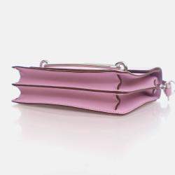 Hermes Roulis 18 Mini Mauve Sylvestre Swift Bag with Strap