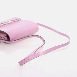 Hermes Roulis 18 Mini Mauve Sylvestre Swift Bag with Strap