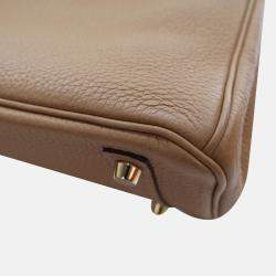 Hermes Birkin 25 Biscuit Togo Leather Bag