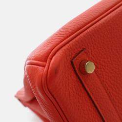 Hermes Birkin 30 Capucine Togo Leather Tote Bag