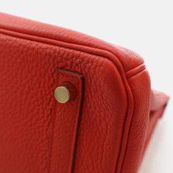 Hermes Birkin 30 Capucine Togo Leather Tote Bag