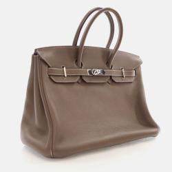 Hermes Birkin 35 Etoupe Togo Tote Bag