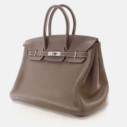 Hermes Birkin 35 Etoupe Togo Tote Bag
