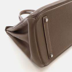 Hermes Birkin 35 Etoupe Togo Tote Bag