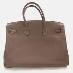 Hermes Birkin 35 Etoupe Togo Tote Bag