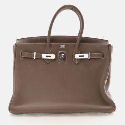 Hermes Birkin 35 Etoupe Togo Tote Bag
