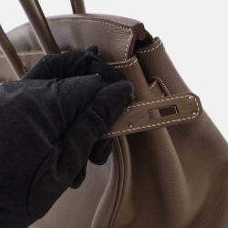 Hermes Birkin 35 Etoupe Togo Tote Bag