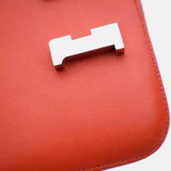 Hermes Mini Constance 18 Rouge Tomate Swift Bag