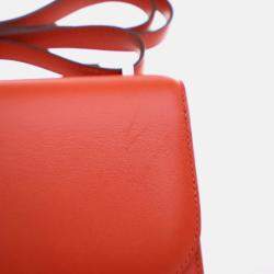 Hermes Mini Constance 18 Rouge Tomate Swift Bag
