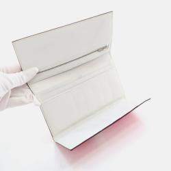 Hermes Bearn Rose Tyrien/White Epsom Wallet