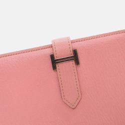 Hermes Bearn Pink Mysore Chevre Wallet