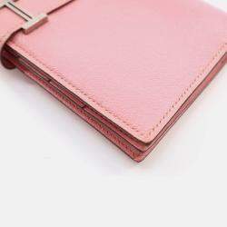 Hermes Bearn Pink Mysore Chevre Wallet