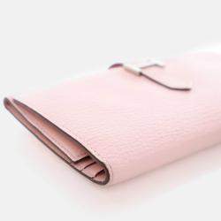 Hermes Bearn Rose Sakura Chevre Wallet